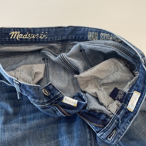 Madewell Rail Straight jeans size 28 x 32. Great used condition. - Picture 4 of 4